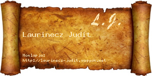 Laurinecz Judit névjegykártya